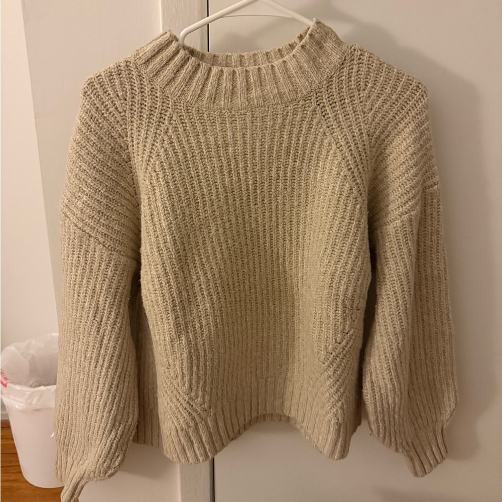 Old Navy Cream Turtleneck Sweater